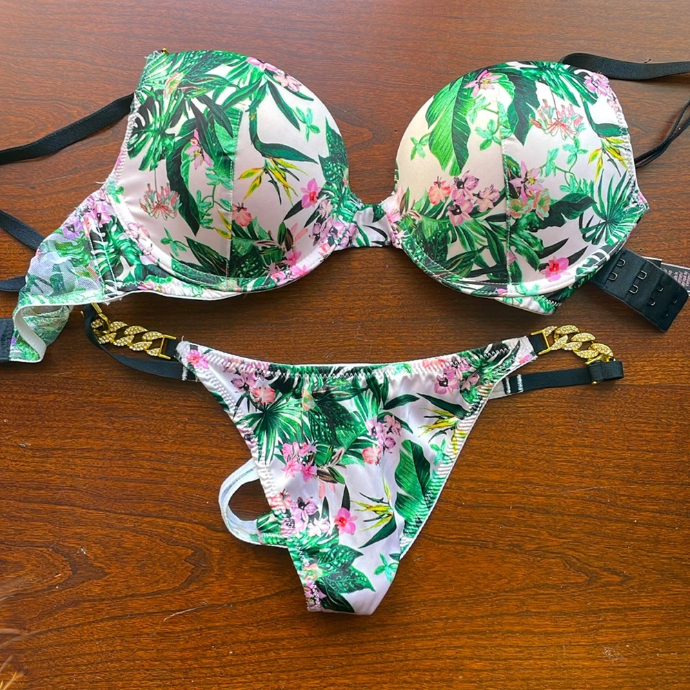 Victoria Secret floral set of underwear